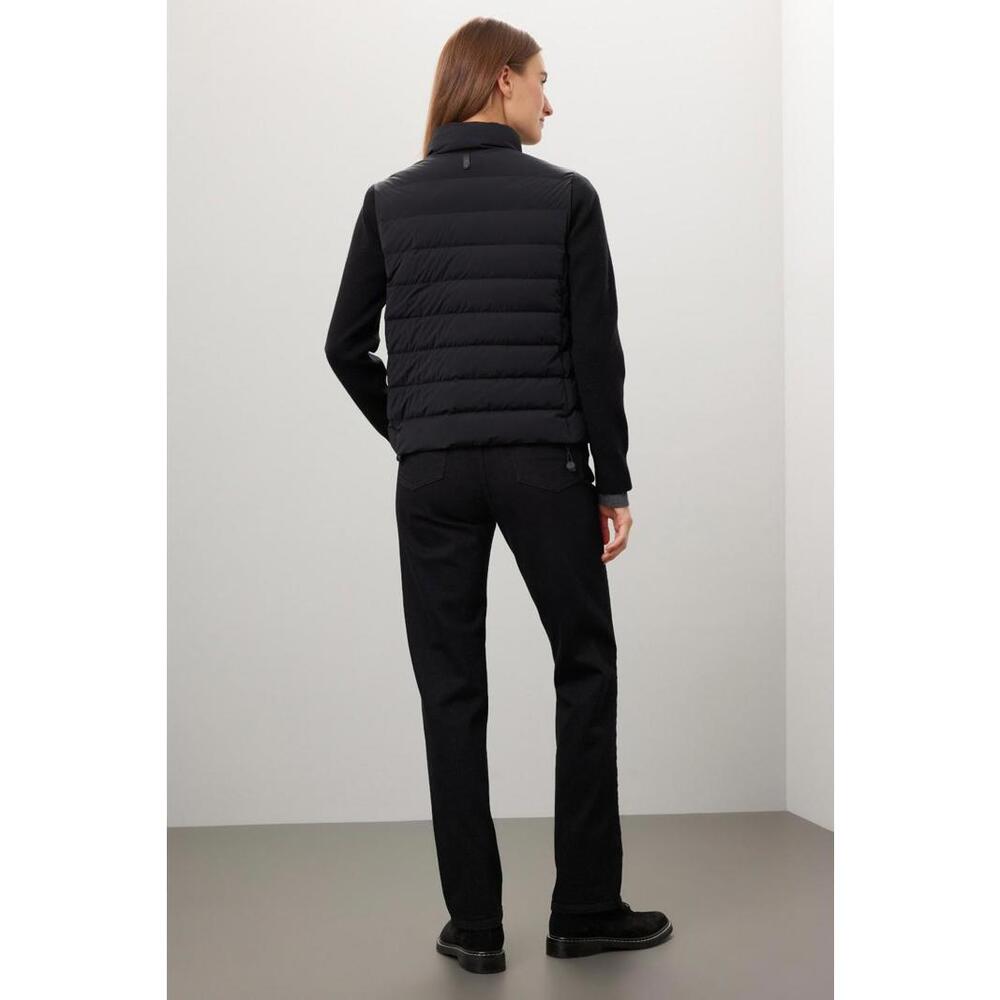 Mackage BlackNylon Ocean Mixed Media Jacket Size M with Stains - Picture 2 of 8